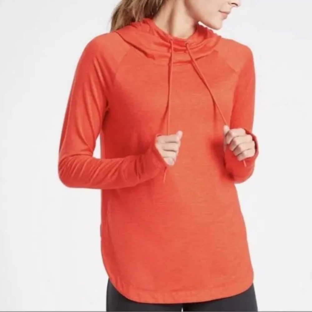 Athleta Uptempo Hoodie Orange Size M!